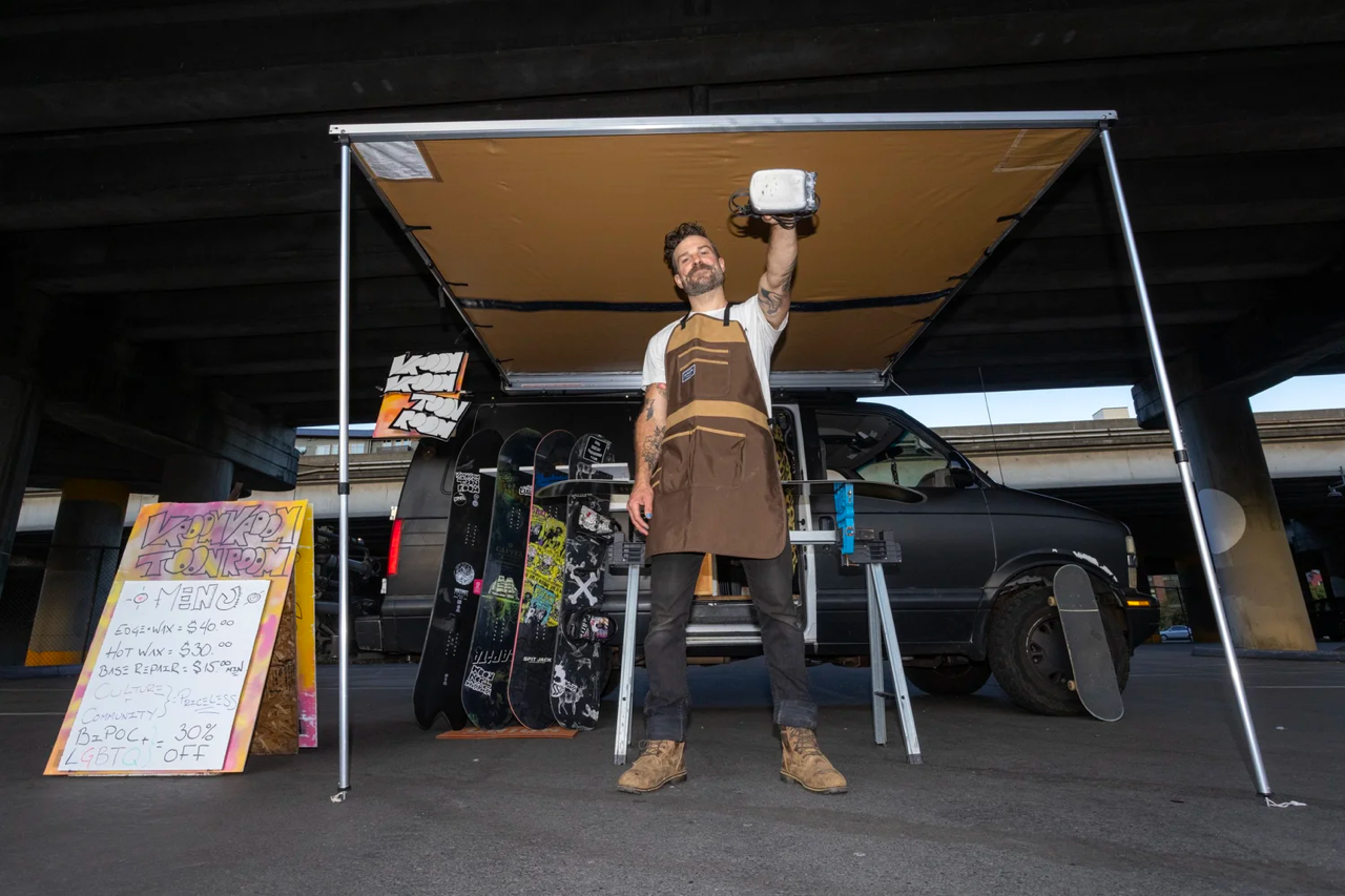 VVTR founder beside the Toon Room mobile rig